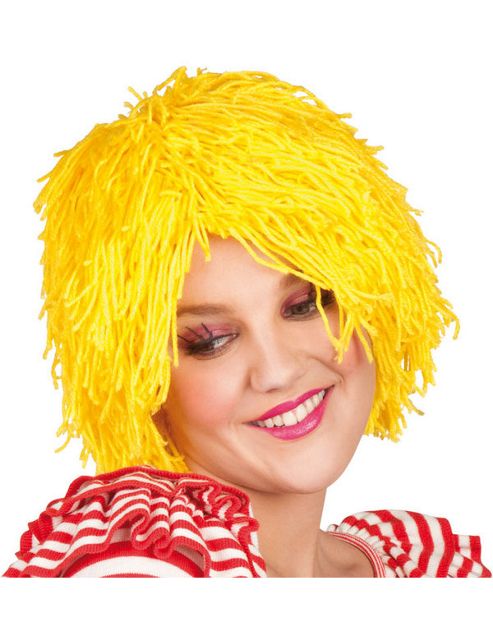 Image of Yellow Rag Doll Wig