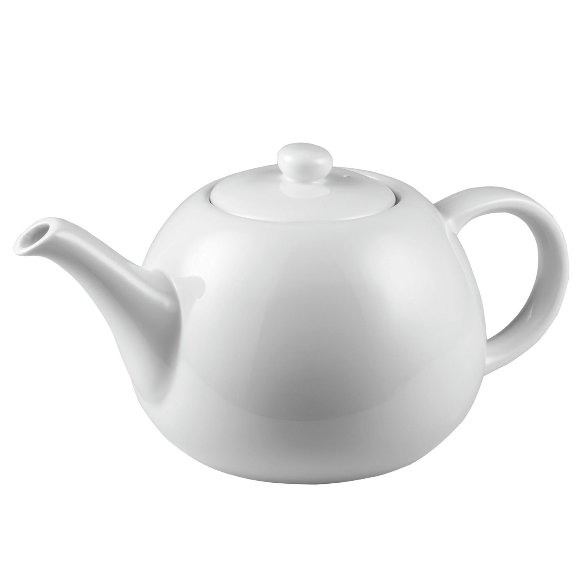 Tesco White Porcelain Teapot