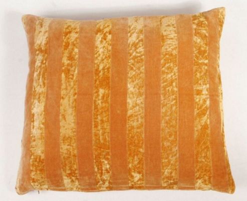 Image of In The Mood Collection-- Stripey Contrast Cushion Cover - Gold