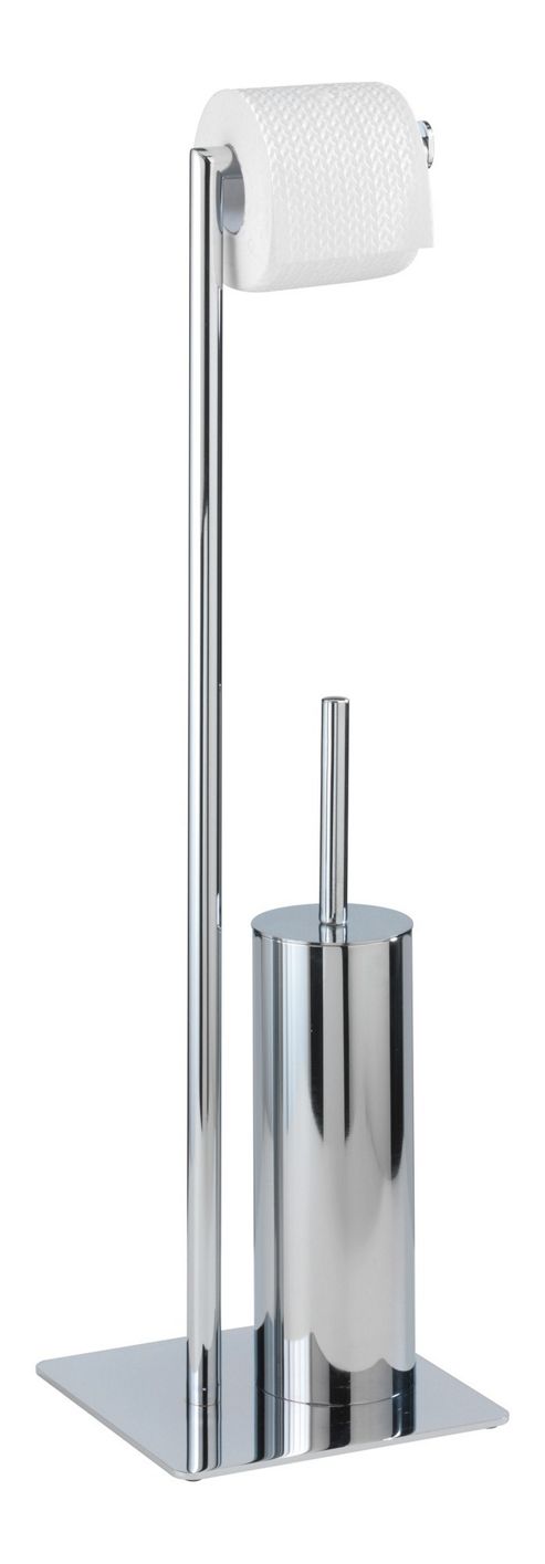 Image of Wenko Recco Bathroom Stand For Toilet Paper And Brush