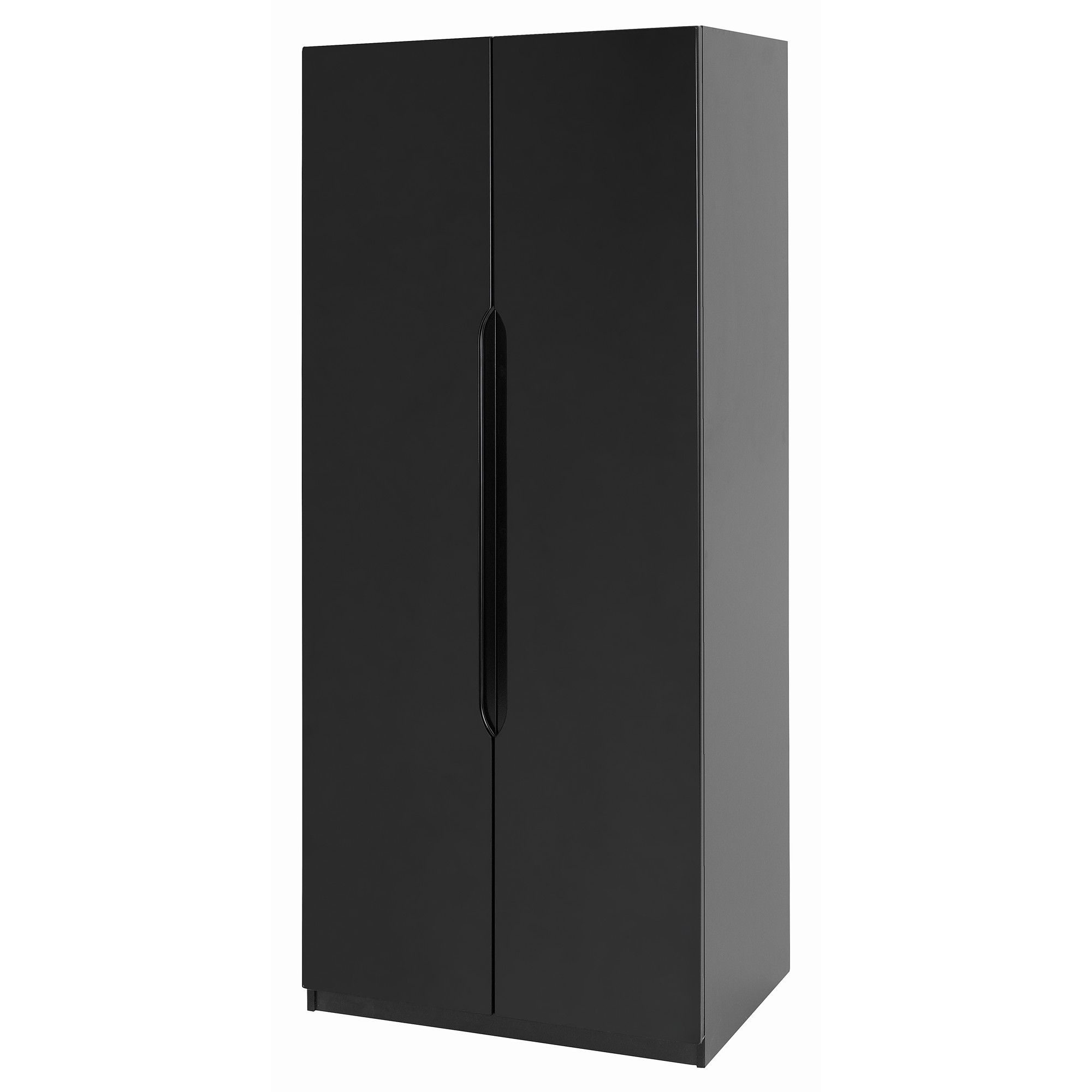 Alto Furniture Visualise Orient Two Door Wardrobe in High Gloss Black at Tesco Direct