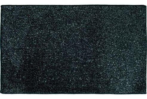 Image of Sanwood Arktis Black And Silver Rug - 100 Cm X 60 Cm (3 Ft 3 In X 1 Ft 9 In)