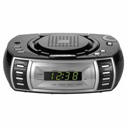 Tesco CDCR-108B CD Clock Radio Silver