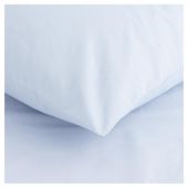 Tesco Twin Pack Pillowcase, Powder Blue