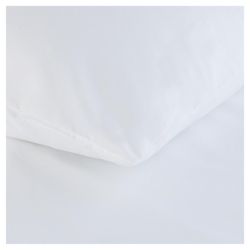 Tesco Twin Pack Pillowcase, White