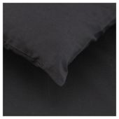 Tesco Twin Pack Pillowcase, Black