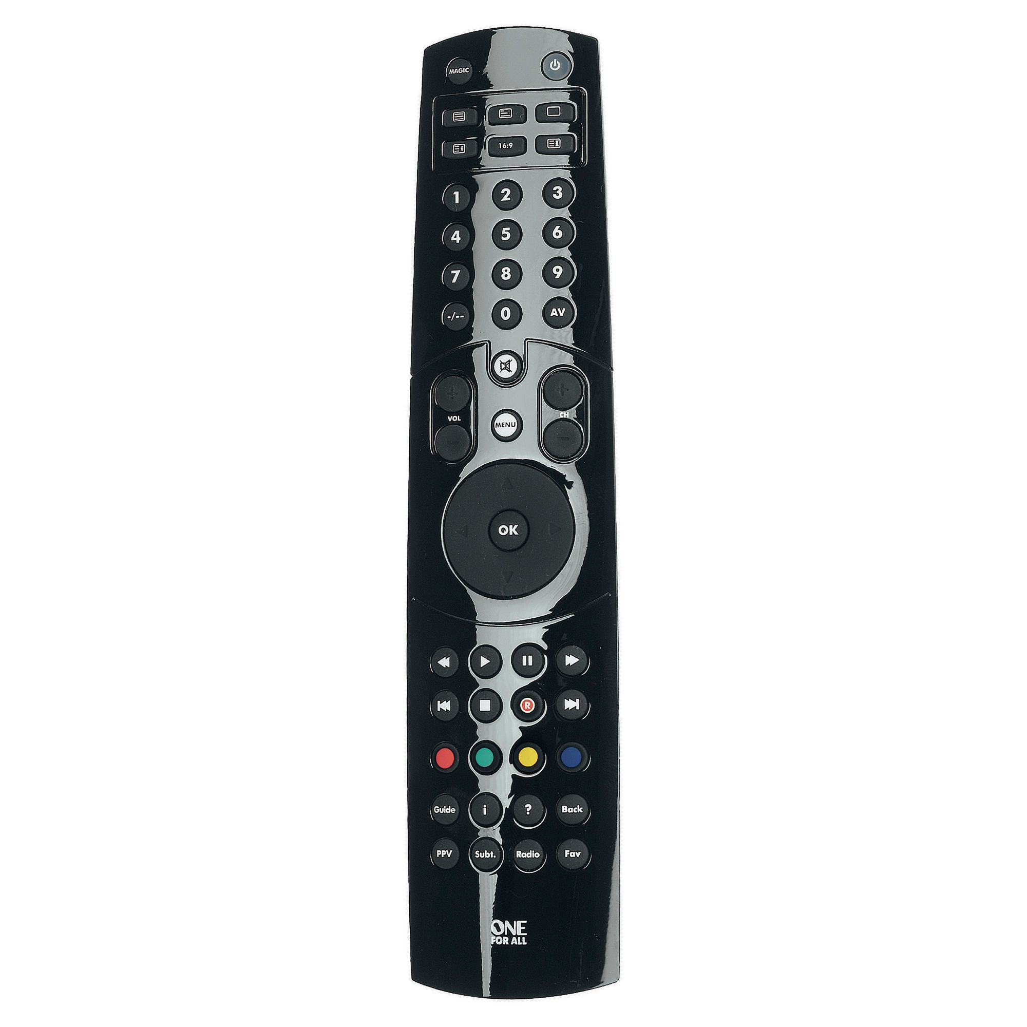 One For All 2 in 1 TV Remote (Stealth URC7525)