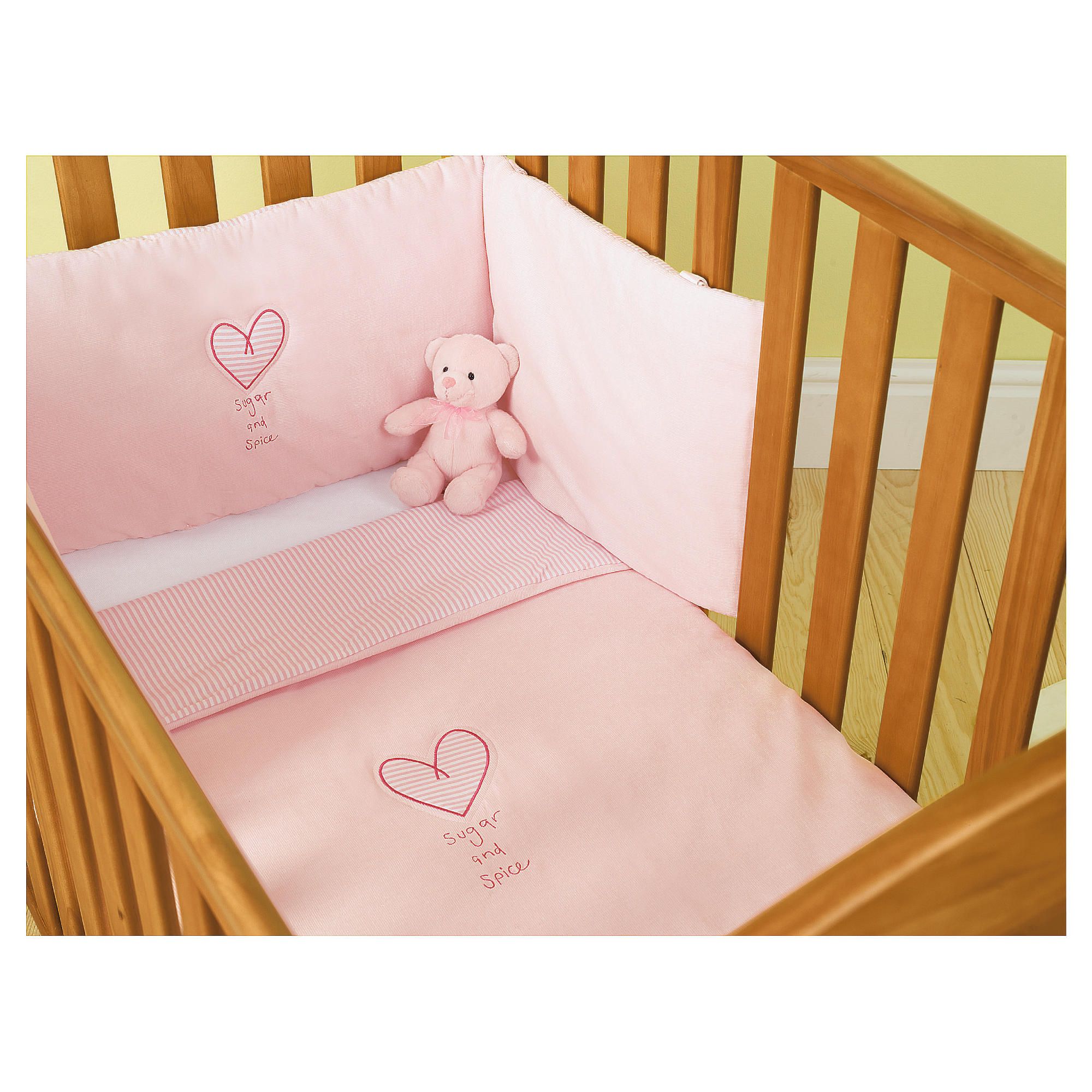 Zorbit Cot / Cotbed Bedding Set - Pink