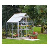 6x4 Aluminium Greenhouse Horticultural Glass