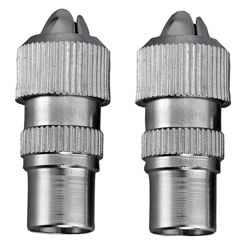 Aerial Cable Plugs Pack of 2 - Tesco Value