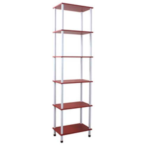 Image of Six Tier Storage Shelving / Display Unit - Red