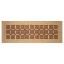 Tesco Flatweave Runner Squares, Natural 67X180Cm