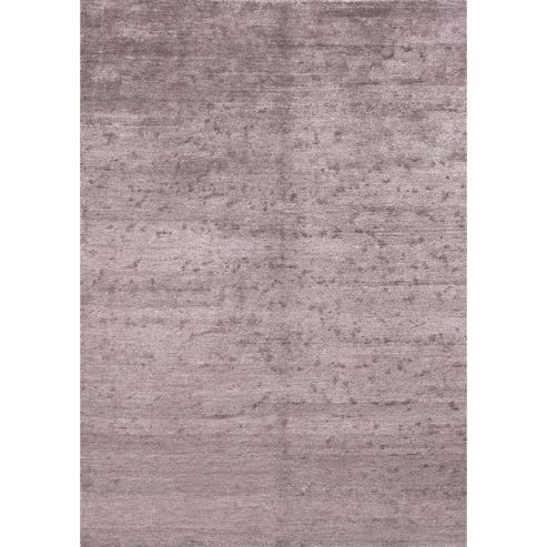 Image of Angelo Silky Lilac Knotted Rug - 240cm H X 170cm W (7 Ft 10.5 In X 5 Ft 7 In)