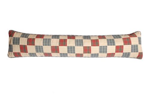 Image of Woven Magic Tartan Scottish Blue Draught Excluder