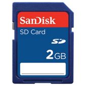SanDisk 2GB SD Memory Card - Blue