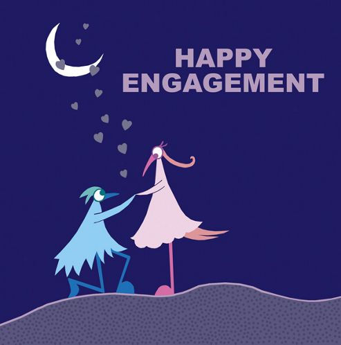 Image of Holy Mackerel Greetings Card- Happy Engagement Proposal Card
