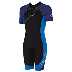 TWF Wetsuit Shortie Men's Chest size 44/42, Blue