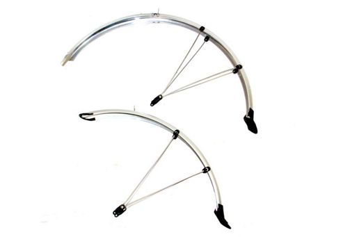 Image of 700c 56mm Hybrid Mudguards Silver