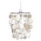 Tesco Lighting Capiz Tier Pendant, Cream
