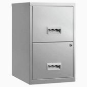 Pierre Henry A4 2 Drawer Maxi Filing Cabinet, Silver