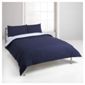 Tesco Reversible Double Duvet Set, Midnight/Powder