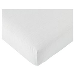 Value Double Fitted Sheet, White