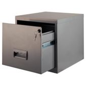 Pierre Henry A4 1 Drawer Maxi Filing Cabinet Silver (Fully Assembled)