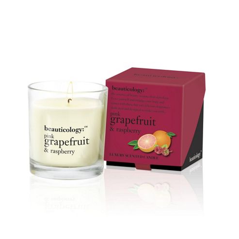 Image of Baylis And Harding Beauticology Candle, Pink Grapefruit And Raspberry