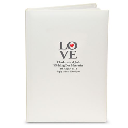 Image of Personalised Love Photo Album With Sleeves