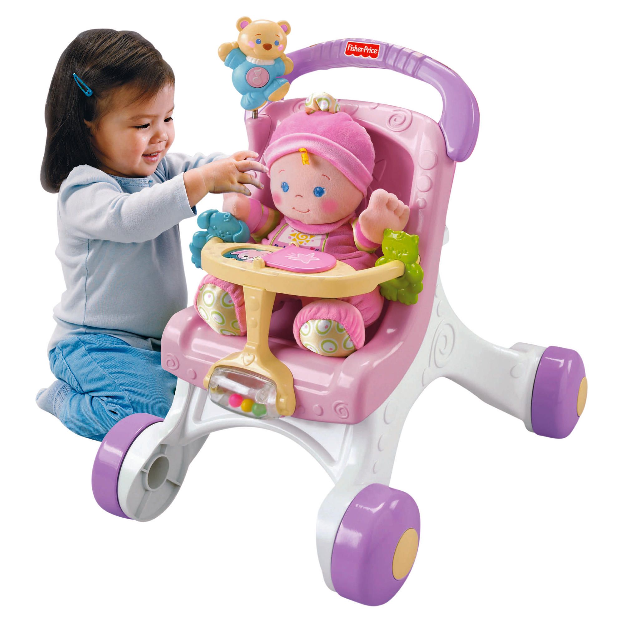 Fisher-Price Pink Stroll Along Walker 