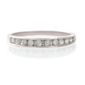 9ct White Gold 25Pt Diamond Eternity Ring, L