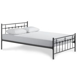 Caen Double Bed Frame, Black
