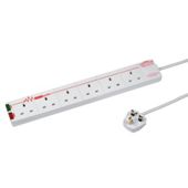 Tesco 6-Way Surge Extension Lead