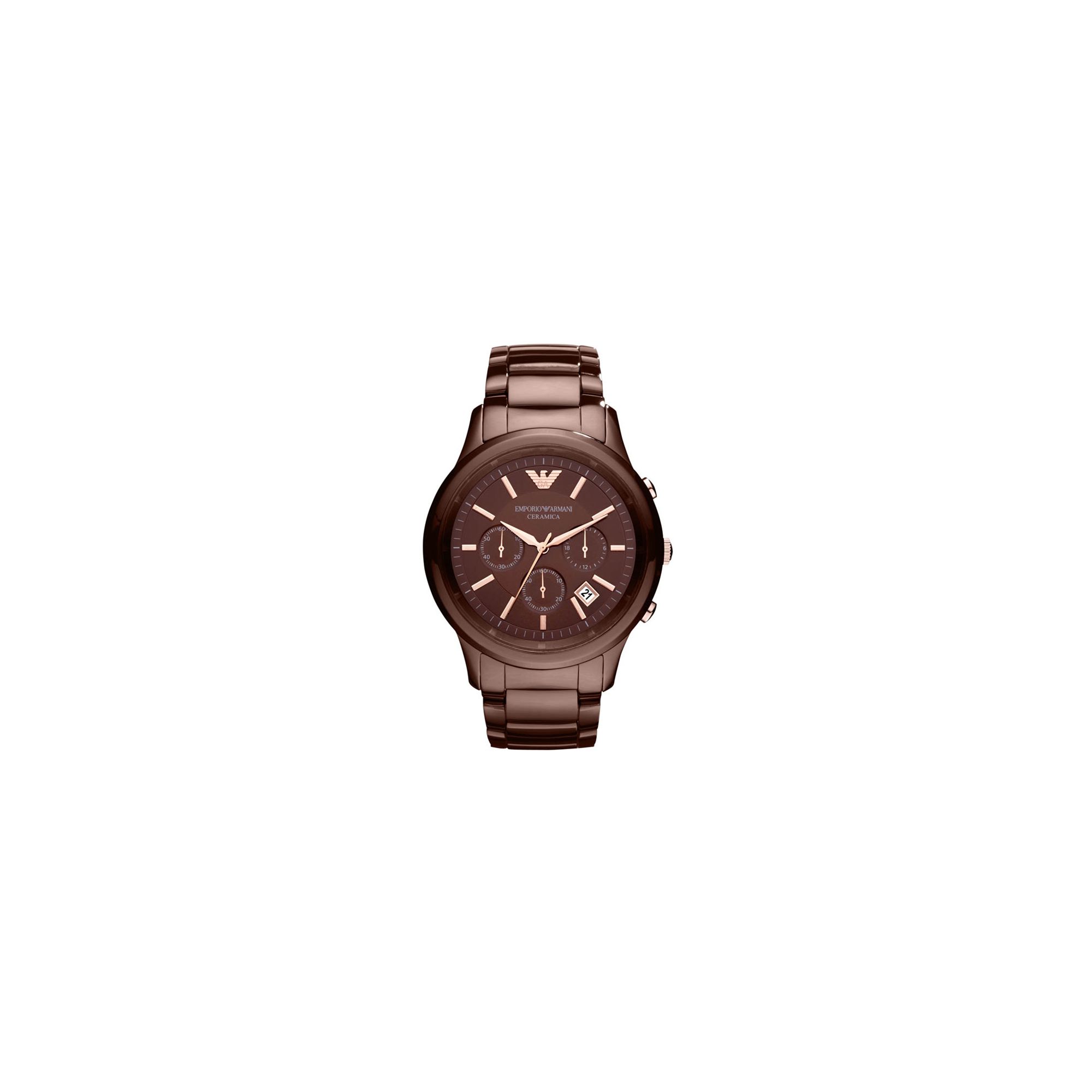 Emporio Armani Ceramica Chronograph Watch AR1454 at Tesco Direct