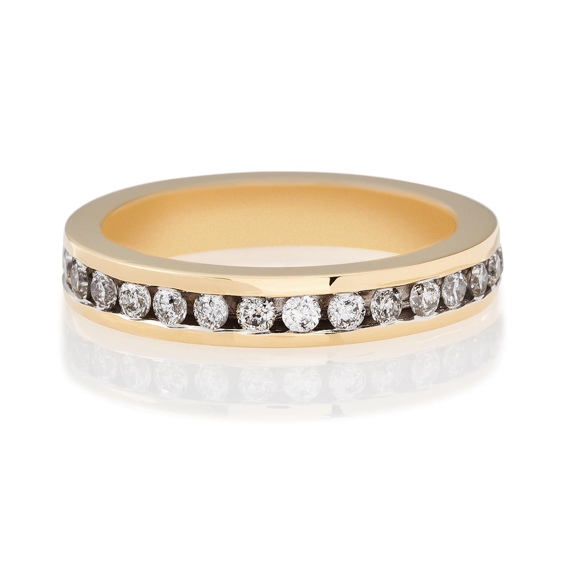 9ct Gold 1/2ct Diamond Eternity Ring, N at Tesco Direct