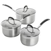 Go Cook Saucepan Set with Glass Lids
