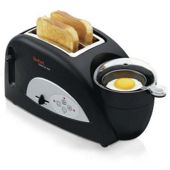Tefal Toast N Egg TT550015 2 Slice Toaster - Black