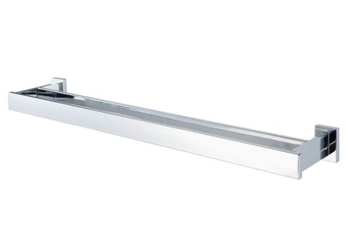 Image of Haceka Edge 64.5 Cm Double Towel Rail In Chrome