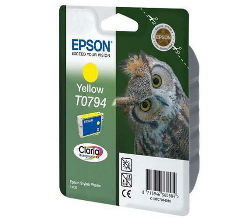 Image of Epson Ink Cartridge Yellow T0794 For Stylus Photo 1400 Printer