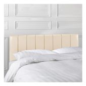 Haddon Double Faux Leather Headboard, Cream