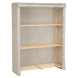 Tesco recycled fabric covered 3 shelf unit