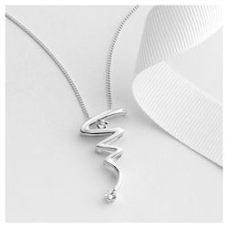 Sterling Silver Zig Zag Pendant