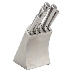 Tesco 5 piece Hollow Handle Knife Block