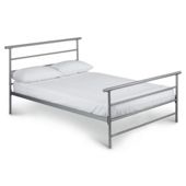 Cadiz Double Bed Frame, Silver Finish