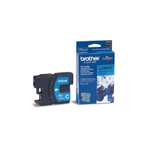 Image of Brother Lc980c Printer Ink Cartridge - Cyan