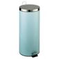 Tesco 30L stainless steel bin duck egg blue