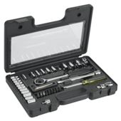 Stanley 40pc ¼ & 3/8” Metric Socket Set