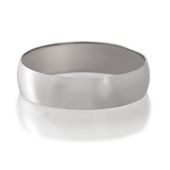 9ct White Gold 5mm Wedding Band, U