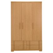 Brandon Triple Wardrobe, Oak-Effect