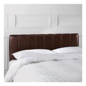 Haddon King Faux Leather Headboard, Chocolate